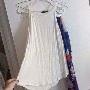 White flowy tank top